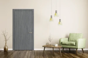Modern flush door finished with durable NewMika HPL sheet for a interior work.