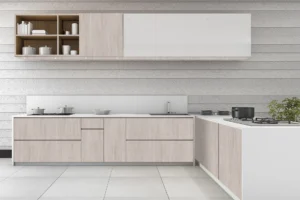 3252 Venas SUD HPL interior door from New Mika, showcasing a sleek wood finish and durable scratch-resistant surface, suitable for residential or commercial use.