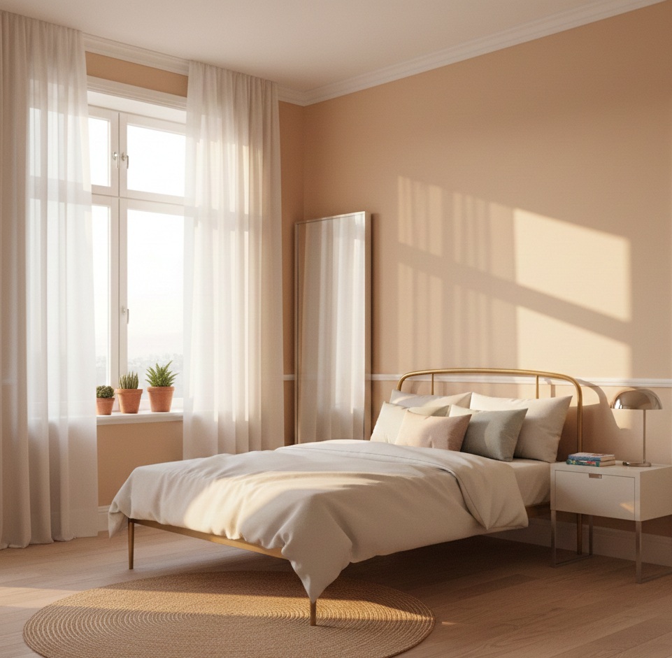 natural light entering bedroom