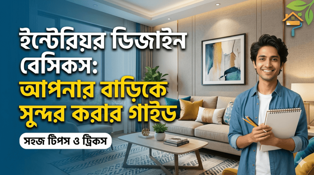 Modern living space with balanced colors and furniture layout demonstrating interior design basics for a clean and cozy home.