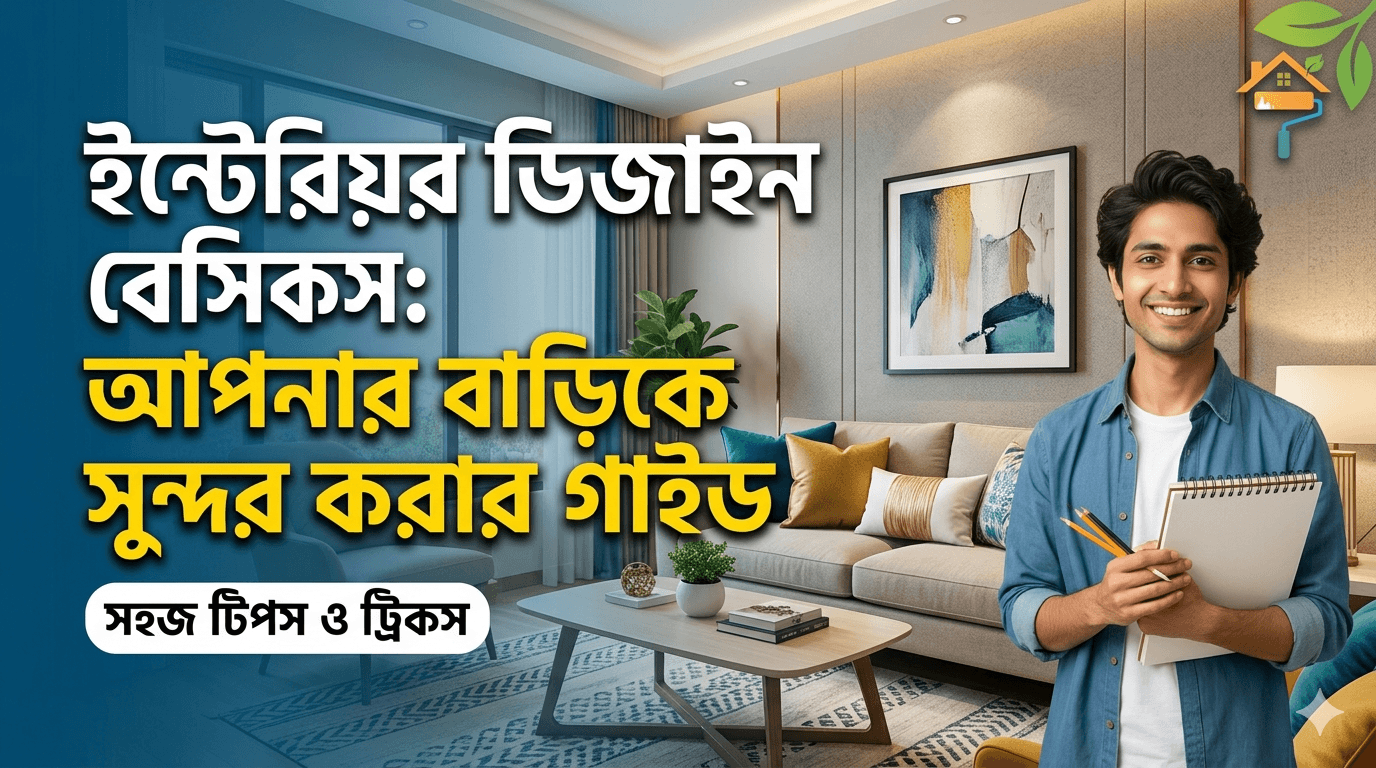 Modern living space with balanced colors and furniture layout demonstrating interior design basics for a clean and cozy home.