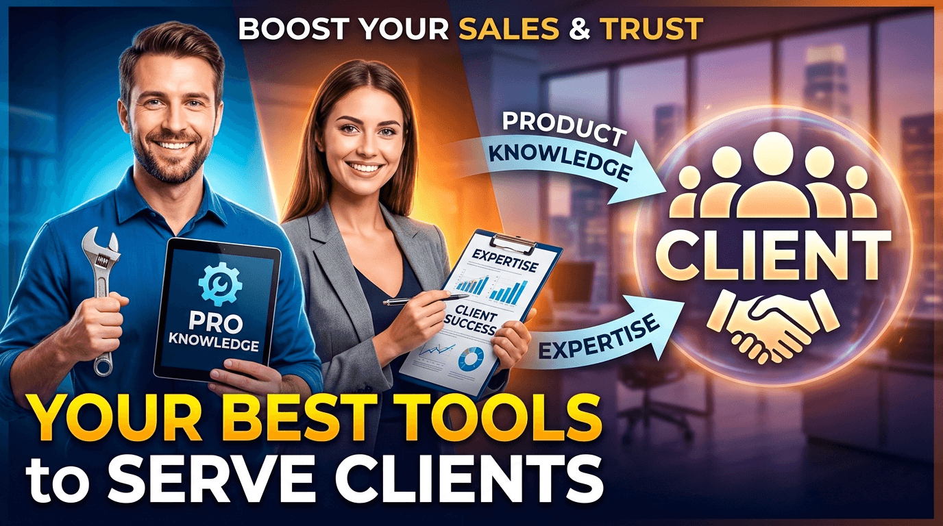 Product knowledge and expertise are the best tools to serve clients