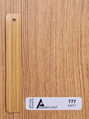777 MAT Sumatra-teak Edge Band is used as edge tap or banding for wall cabinet, wall panels, surface countertops, table countertop, kitchen cabinet, home furniture, office furniture & Tv cabinet.
