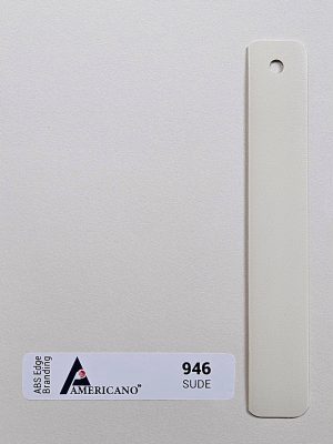 946 SUD Shell Edge Band is used as edge tap or banding for wall cabinet, wall panels, surface countertops, table countertop, kitchen cabinet, home furniture, office furniture & Tv cabinet.