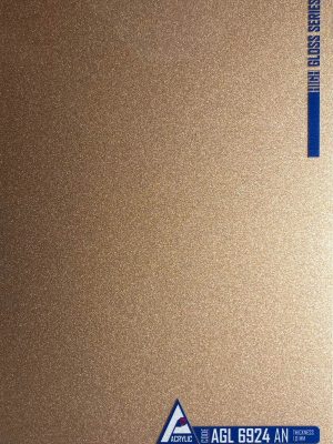 Close-up view of ACRYLIC SHEET 6924-AN is showing the ultra-smooth, mirror-like Metallic finish, designed as reflective cabinetry finish and for durable interior surfaces.