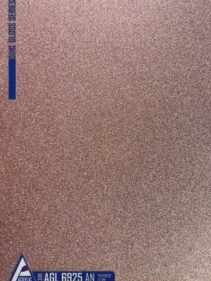 Close-up view of ACRYLIC SHEET 6925-AN is showing the ultra-smooth, mirror-like Glitter finish, designed as reflective cabinetry finish and for durable interior surfaces.