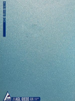 Close-up view of ACRYLIC SHEET 6922-AN is showing the ultra-smooth, mirror-like Metallic finish, designed as reflective cabinetry finish and for durable interior surfaces.