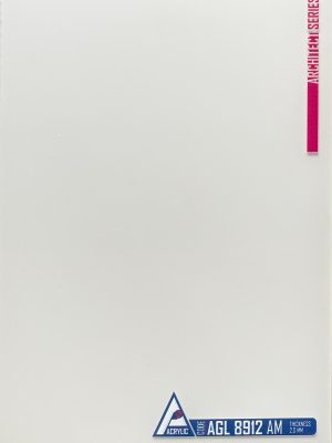 Close-up view of ACRYLIC SHEET 8912-AM is showing the ultra-smooth, mirror-like High Gloss finish, designed as reflective cabinetry finish and for durable interior surfaces.