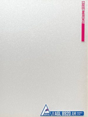 Close-up view of ACRYLIC SHEET 8920-AM is showing the ultra-smooth, mirror-like Super Matt finish, designed as reflective cabinetry finish and for durable interior surfaces.