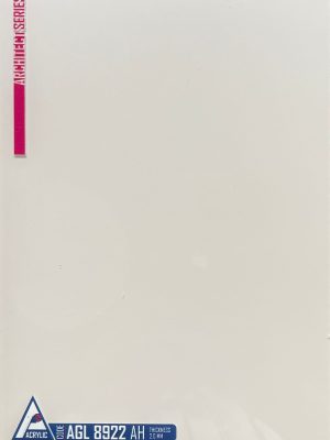 Close-up view of ACRYLIC SHEET 8922-AM is showing the ultra-smooth, mirror-like High Gloss finish, designed as reflective cabinetry finish and for durable interior surfaces.