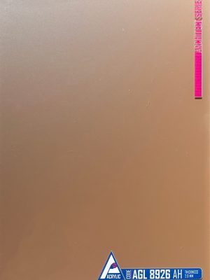 Close-up view of ACRYLIC SHEET 8926-AM is showing the ultra-smooth, mirror-like High Gloss finish, designed as reflective cabinetry finish and for durable interior surfaces.