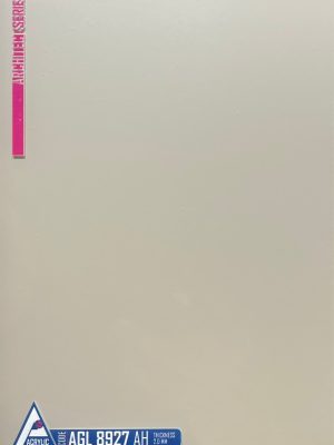 Close-up view of ACRYLIC SHEET 8927-AM is showing the ultra-smooth, mirror-like High Gloss finish, designed as reflective cabinetry finish and for durable interior surfaces.