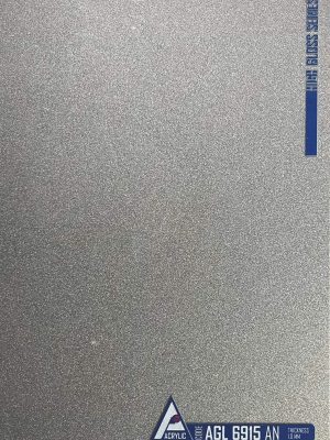 Close-up view of ACRYLIC SHEET 6915-AN is showing the ultra-smooth, mirror-like Metallic finish, designed as reflective cabinetry finish and for durable interior surfaces.